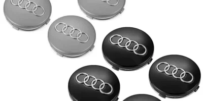 Audi centrumkåpor navkåpor Svart