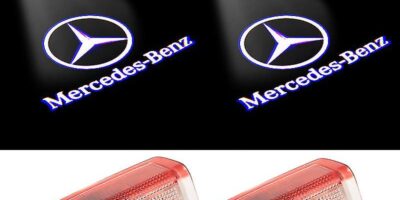 Mercedes-Benz logga dörrlampor