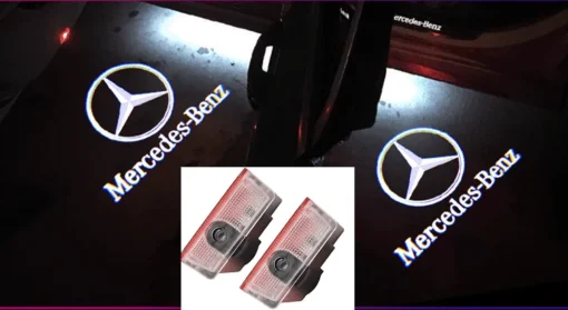 Mercedes-Benz logga dörrlampor