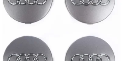 Audi centrumkåpor grå