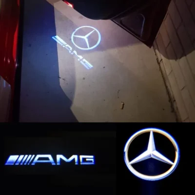 Mercedes Benz logga projektorlampor