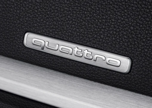 AUDI Quattro Emblem Silver/Grå