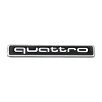 AUDI Quattro Emblem svart/krom
