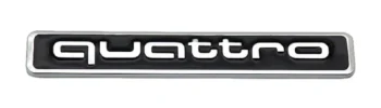AUDI Quattro Emblem svart/krom
