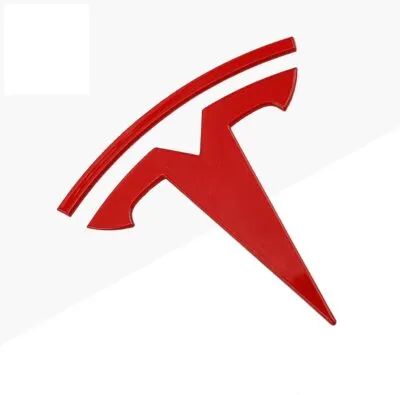 Tesla ratt emblem röd