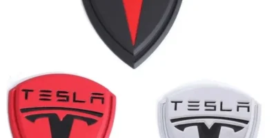 Tesla emblem olika färger