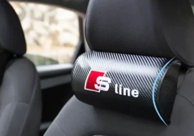 Audi Sline kolfiber kuddar