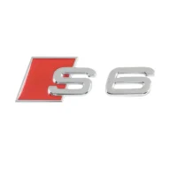 Audi modellbeteckning S6 Svart / Krom
