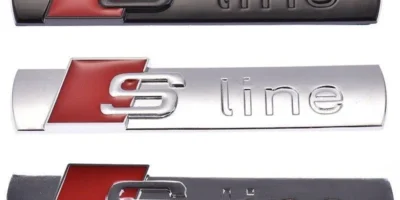 Audi S-line till Skärmar Emblem Sline (2-Pack)