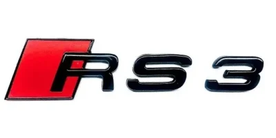 Audi RS3 emblem Modellbeteckning