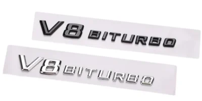 Mercedes Benz V8 Bitrubo emblem