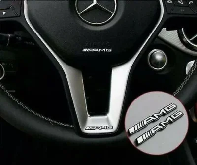 Mercedes AMG logga Ratt Interiör 2-Pack