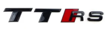 Audi TTRS emblem blanksvart