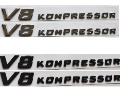Emblem V8 kompressor Mercedes-Benz 2-Pack