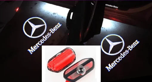 Mercedes-Benz logo dörrlampor W222