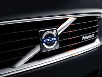 Volvo R Design logo grill