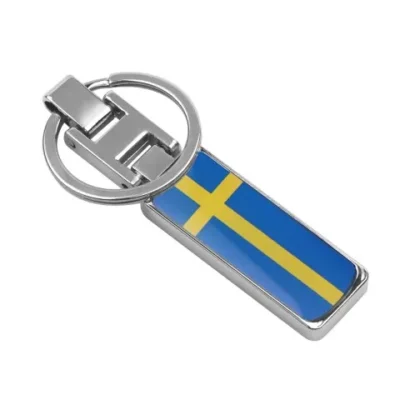 Sverige dekal flagga nyckelring