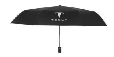 Tesla logo paraply