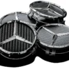 Mercedes-Benz MB Centrumkåpor kolfiber (4-Pack)