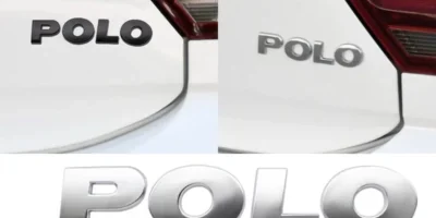 Volkswagen Polo Modellbeteckning krom blanksvart