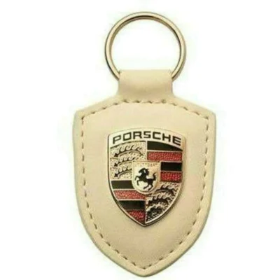 Porsche logo Nyckelring Läder