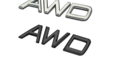 Volvo Emblem AWD Krom - Svart