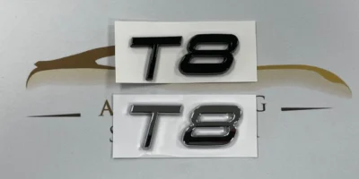 Volvo emblem T8 blank krom