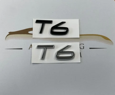 Volvo emblem T6 blank/krom