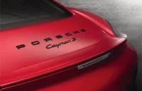 Porsche Cayman Emblem Svart