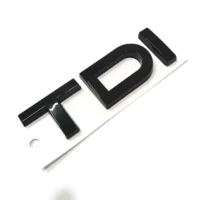 TDI emblem logga Volkswagen BLANKSVART