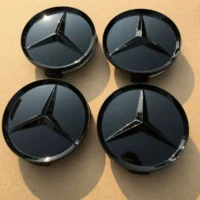 Mercedes Benz centrumkåpor Blanksvarta