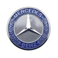 Mercedes Benz Ratt emblem 52mm blå mercedes