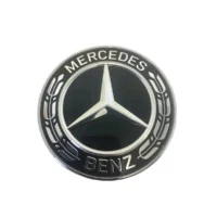 Mercedes Benz Ratt emblem 52mm svart mercedes