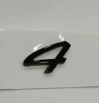 Porsche 4 emblem svart