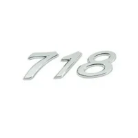 Porsche 718 emblem krom