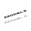 Model X Tesla emblem Svart & Krom