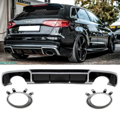 Audi A3 Diffuser RS-look 8V (inkl pipor) 12-16