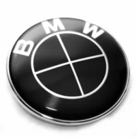 Bmw Emblem 82mm Helsvart (Motorhuv och Lucka)