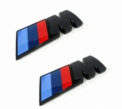 Bmw Svarta M emblem skärmar (2-Pack)