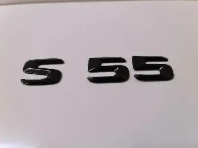 Mercedes-Benz s55 emblem blanksvart