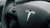 Tesla ratt emblem krom